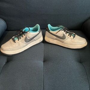 Nike air Sneakers with Black and Teal Accents